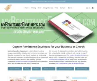 Myremittanceenvelopes.com(Custom Remittance Envelopes) Screenshot