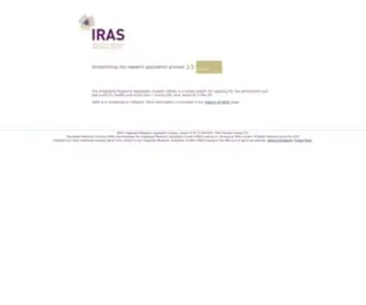 Myresearchproject.org.uk(Integrated research approval system (iras)) Screenshot