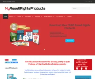 Myresellrightsproducts.com(Resell rights products) Screenshot