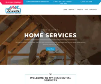 Myresidentialservices.com(Texan Residential Services) Screenshot