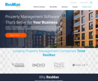Myresman.com(Proven software to operate multifamily and affordable housing properties) Screenshot
