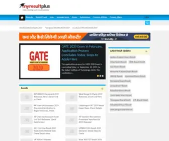 Myresultplus.com(Sarkari Naukri Results News 2020) Screenshot