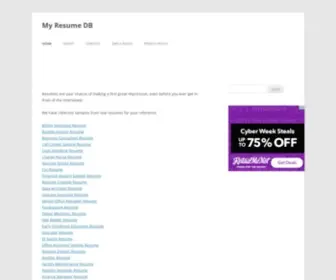 Myresumedb.com(Your resume) Screenshot