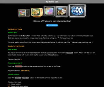 Myretrotvs.com(My Retro TVs) Screenshot