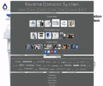 Myreverseosmosissystem.com(Reverse Osmosis System) Screenshot