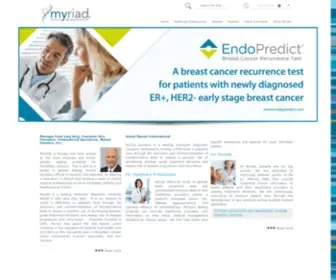 Myriadgenetics.eu(Myriad Genetics) Screenshot