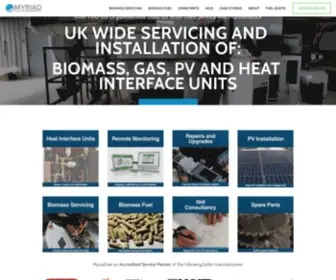 Myriadservice.co.uk(Commercial Biomass Services UK & RHI) Screenshot