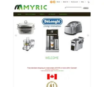 Myric.com(Coffee Machines & Small Kitchen Appliances) Screenshot