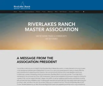 Myriverlakes.com(Riverlakes Ranch Master Association) Screenshot