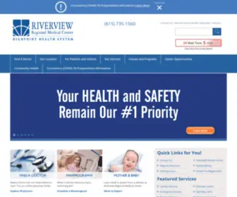 Myriverviewmedical.com(Riverview Regional Medical Center (RRMC)) Screenshot