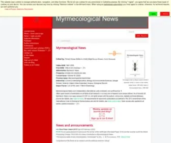 MYrmecologicalnews.org(Myrmecological News) Screenshot