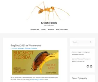 MYrmecos.net(Insect Photography) Screenshot