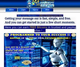 Myrobotviralmailer.com(My Robot Viral Mailer) Screenshot