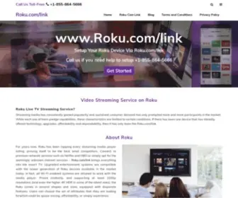 Myrokucomlinkactivate.com(Roku.com/link Code) Screenshot