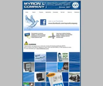 Myronl.com(Myron L® Company) Screenshot