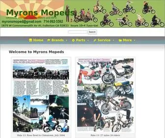 Myronsmopeds.com(Myrons Mopeds) Screenshot