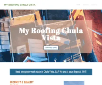 Myroofingchulavista.com(My Roofing Chula Vista) Screenshot