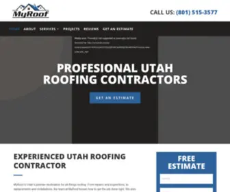 Myroofutah.com(Roofing & Exterior Company) Screenshot