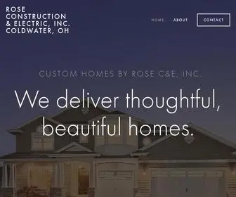 Myrosehome.com(Rose Construction & Electric) Screenshot