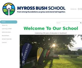 Myrossbush.school.nz(Myross Bush School) Screenshot