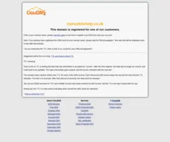 Myroutetohelp.co.uk(Time To Live (TTL)) Screenshot
