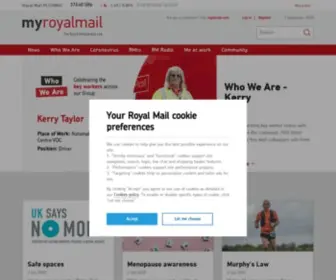 Myroyalmail.com(Homepage) Screenshot