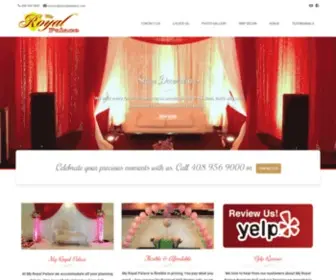 Myroyalpalace.com(Banquet) Screenshot