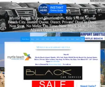 MYRtlebeachairportshuttle.com(Myrtle Beach Airport Transportation Types Sale Lowest Price) Screenshot