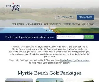 MYRtlebeachgolf.net(Myrtle Beach Golf Packages & Vacations) Screenshot