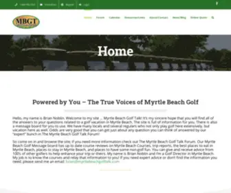 MYRtlebeachgolftalk.com(Myrtle Beach Golf Talk) Screenshot