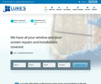 MYRtlebeachscreening.com(Luke's Porch & Window Screen Repair) Screenshot