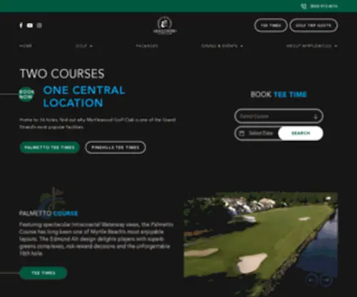 MYRtlewoodgolf.com(Myrtlewood Golf Club) Screenshot