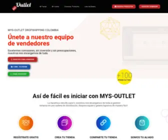 MYS-Outlet.com(MYS-OUTLET Dropshipping Colombia) Screenshot