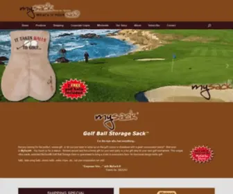 Mysack.com(MySack® Golf Ball Storage Sack) Screenshot