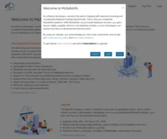 Mysafeinfo.com(MySafeInfo Cloud) Screenshot