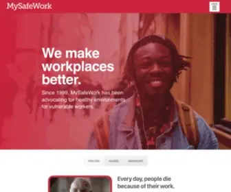 Mysafework.com(Oppose Unsafe Work) Screenshot