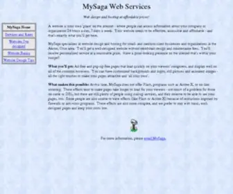 Mysaga.net(Website basics) Screenshot
