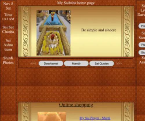 Mysaiprayer.com(My saibaba) Screenshot