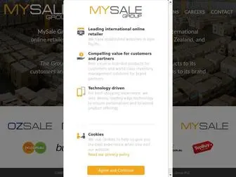 Mysalegroup.com(The MySale Group) Screenshot