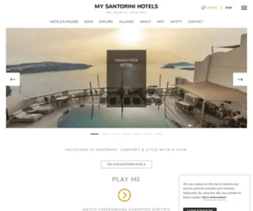 Mysantorinihotels.com(Santorini Hotels) Screenshot