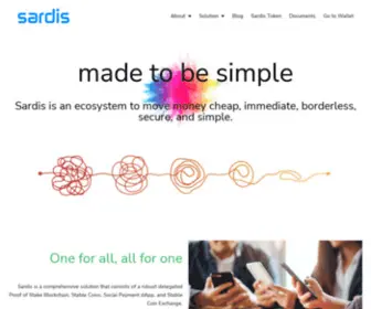 Mysardis.com(Sardis blockchain) Screenshot