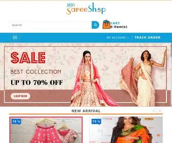 Mysareeshop.com(The Largest Online Indian ethnic wear store for women) Screenshot