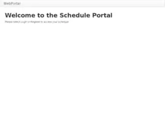 MYScheduleportal.com(WebPortal) Screenshot