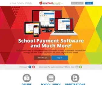 MYSchoolaccount.com(School payment software for lunch accounts & fee payment) Screenshot