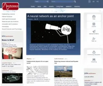 MYscience.ch(Research, Science and Career in Switzerland) Screenshot