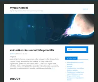 MYsciencefeel.com(Day by day) Screenshot