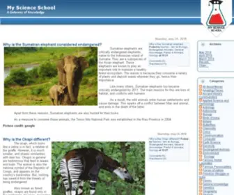 MYscienceschool.org(My Science School) Screenshot