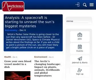 MYscience.uk(Science News) Screenshot