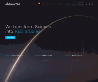 MYsciencework.com(The Global Scientific Platform) Screenshot