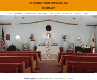 MYscoa.com(The Spiritualist Church of Awareness) Screenshot